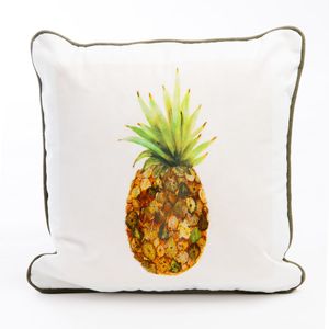 SQUARE CUSHION - Leafy Pineapple