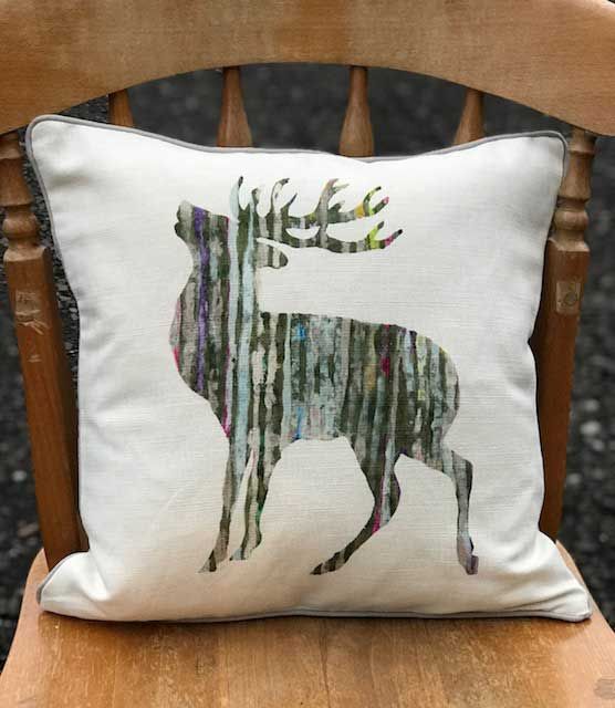 silver-stag-cushion