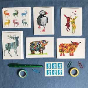 PORTRAIT CARD PACK - A7 Mini Packs Bright designs