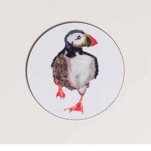 COASTER - Round Running Puffin Design