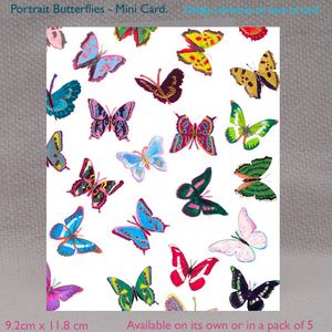 CARD MINI - Butterflies 