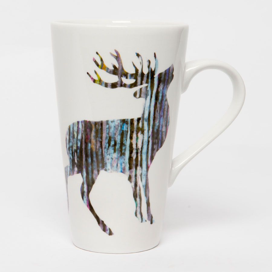 CONE MUG - Silver Stag Design CONE MUG - Silver Stag Design