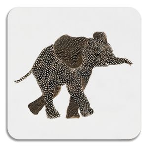 ON SALE - SQUARE COASTER - Full Elephant Design