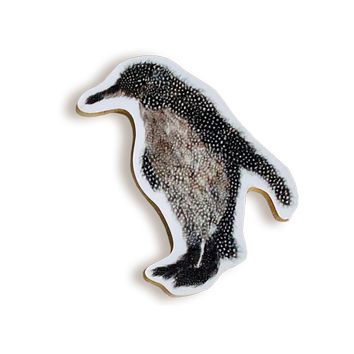 TINY image penguin magnet on white