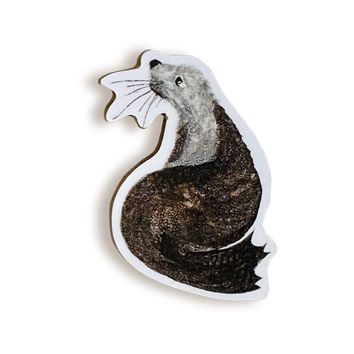 TINY image seal magnet on white