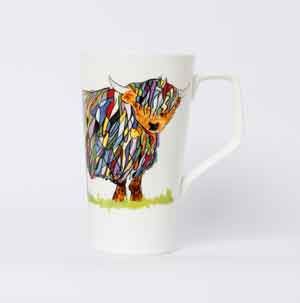 CONE MUG - Bright Highland Cow CONE MUG - Bright Highland Cow
