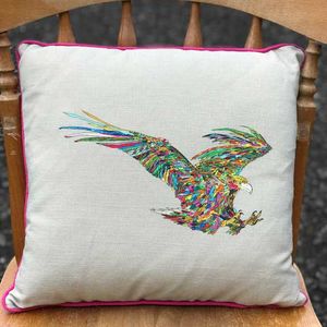 SQUARE CUSHION - Colourful Eagle  (Avail R0F4 04/25)