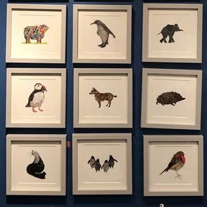  Mini Prints - Square with a Grey Frame