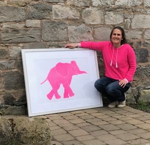 Deposit for Fluoro Elephant Print - please read description for total.