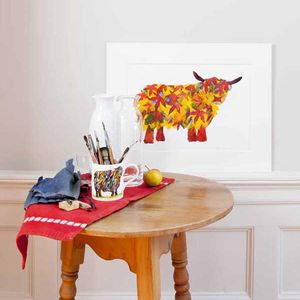 Deposit for Leaf Highland Cow Print - please read description for total.