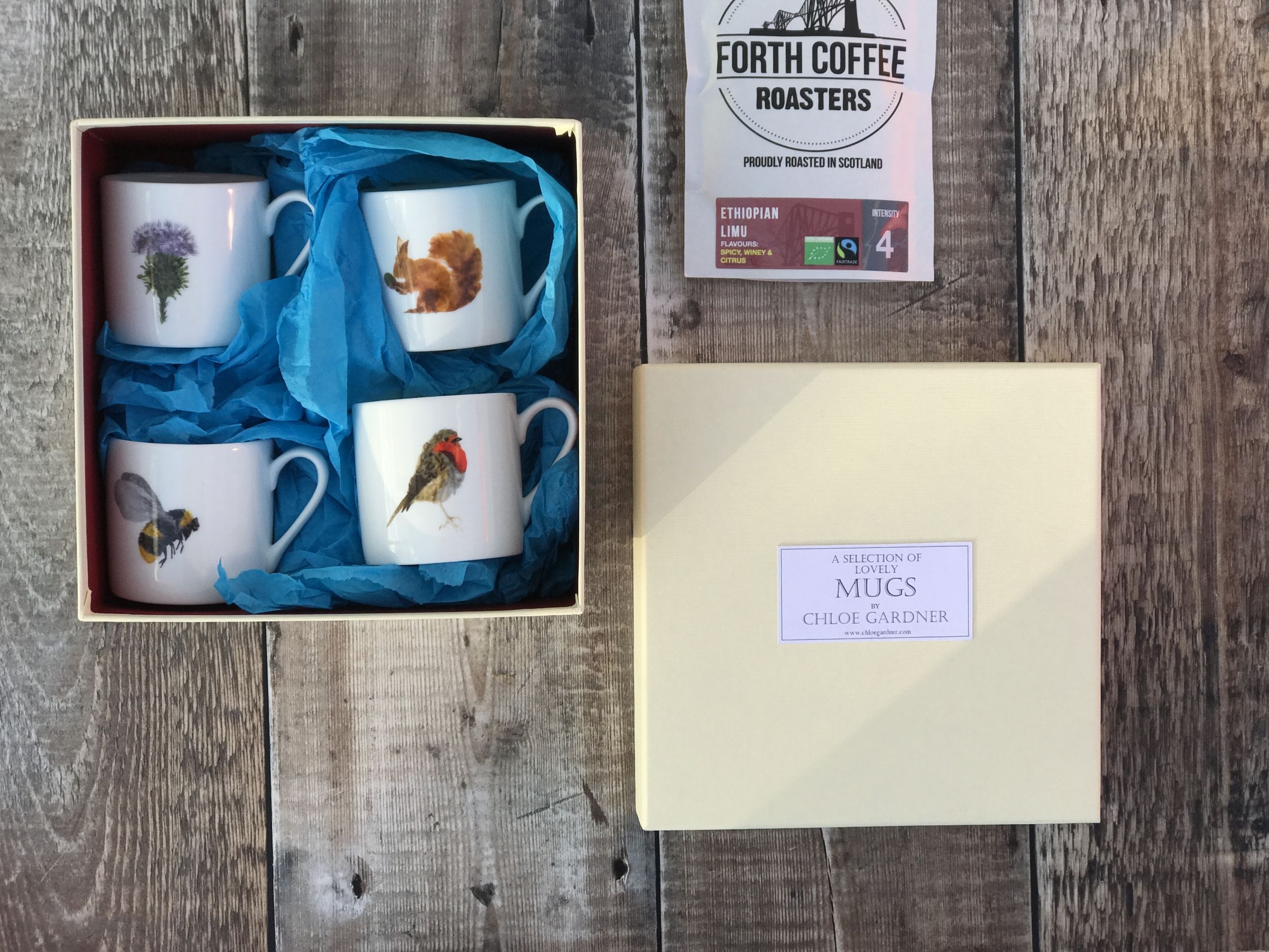 4 espressos nature with gift box c