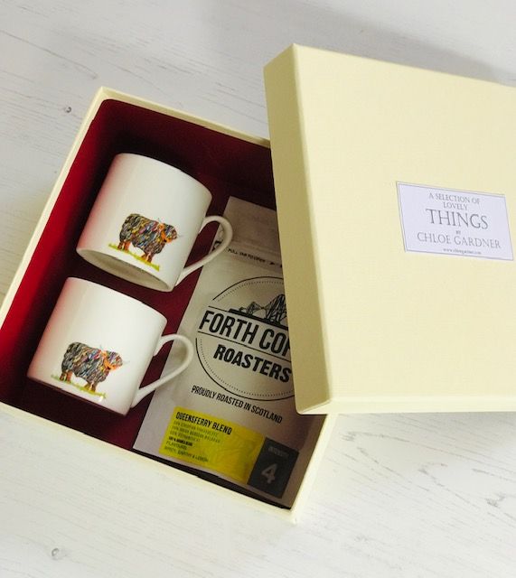 Coffee Gift Set - 2 Espresso Cups Coffee Gift Set - 2 Espresso Cups