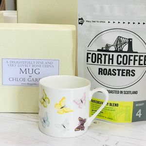 Coffee Gift Set - Butterflies Espresso Mug