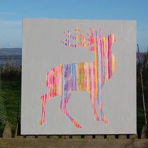 Deposit for Pink Stag on Grey Print- please read description for total.