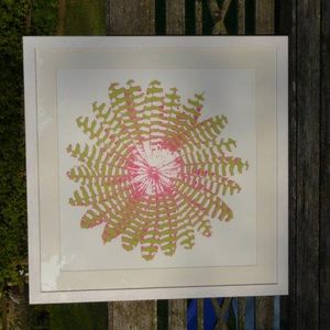 Deposit for 'Feather Circles Yellow and Pink' Print - please read description for total.