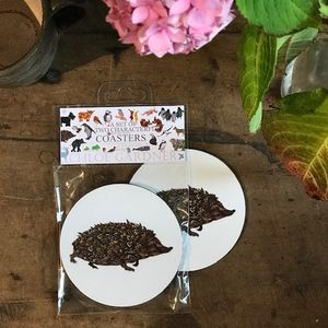 COASTER - Set of 2 - Hedgehog Design