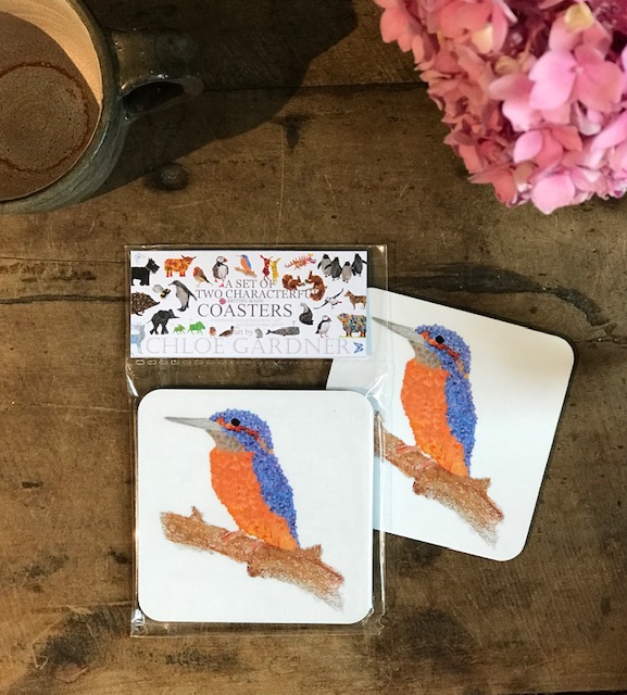 COASTER - Set of 2 - KINGFISHER