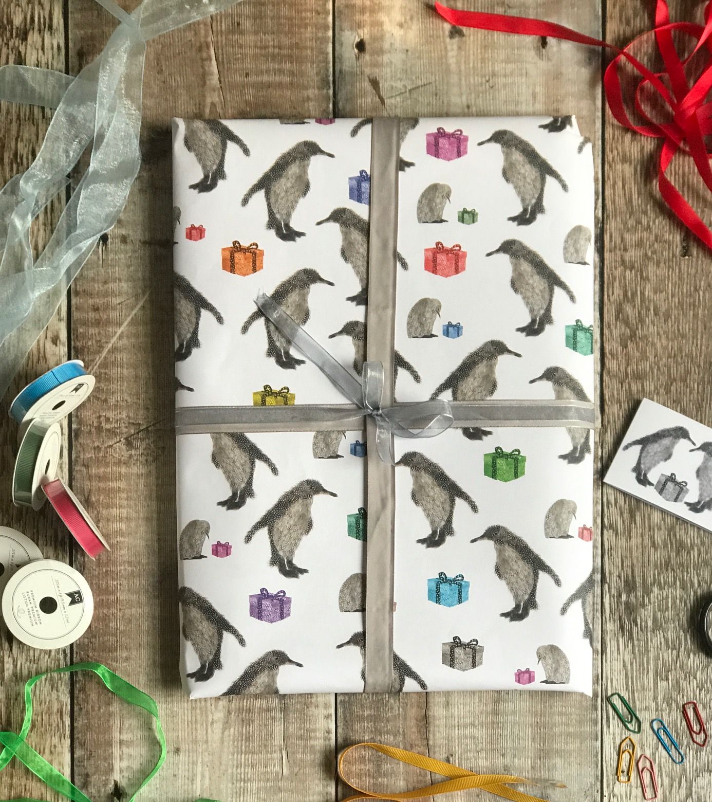 wrap large penguin