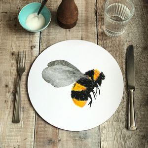 ON SALE - ROUND TABLEMAT - Bee