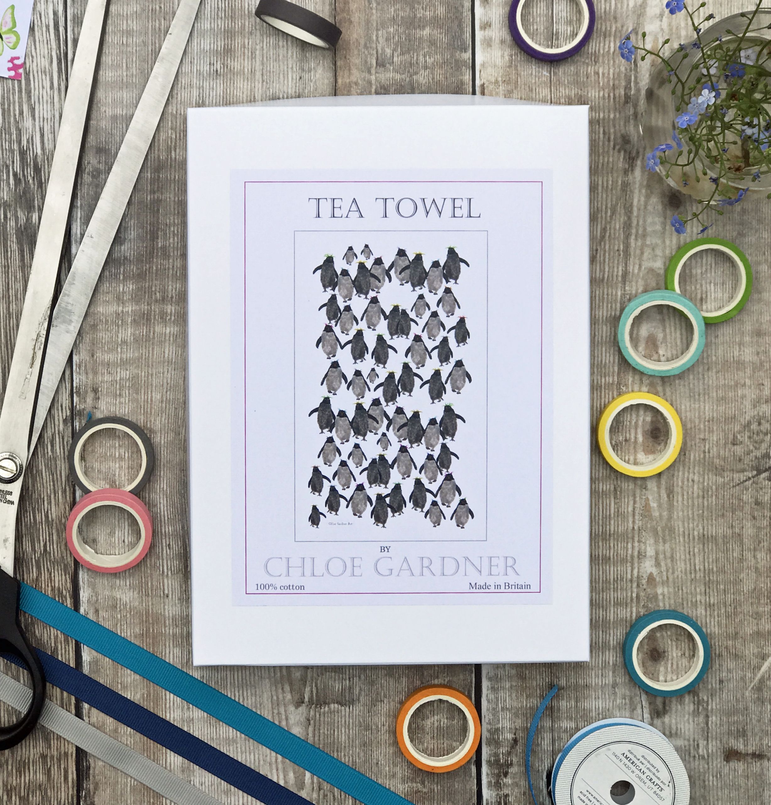 TEATOWEL BOXED RCK RPT B