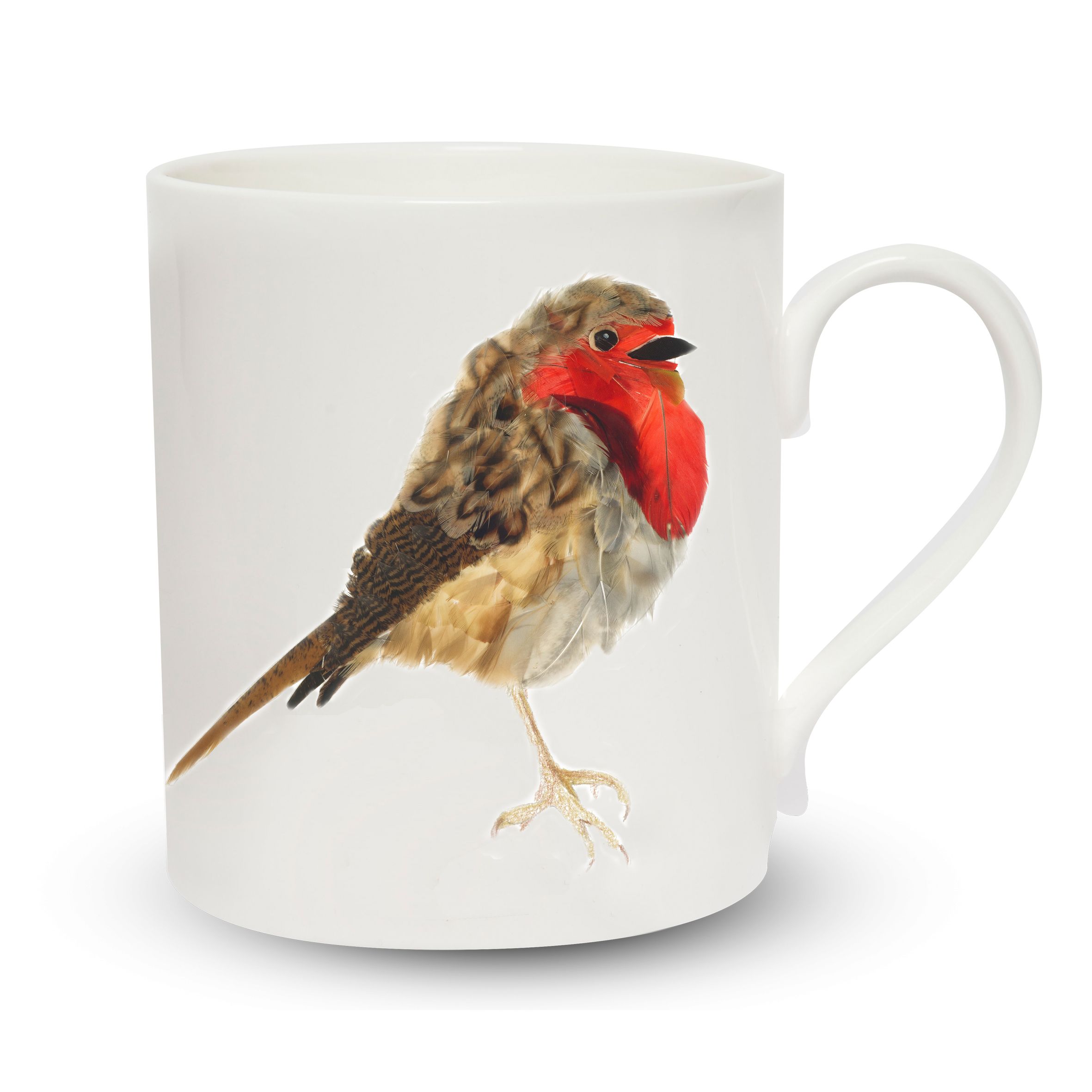 mug pop on white robin