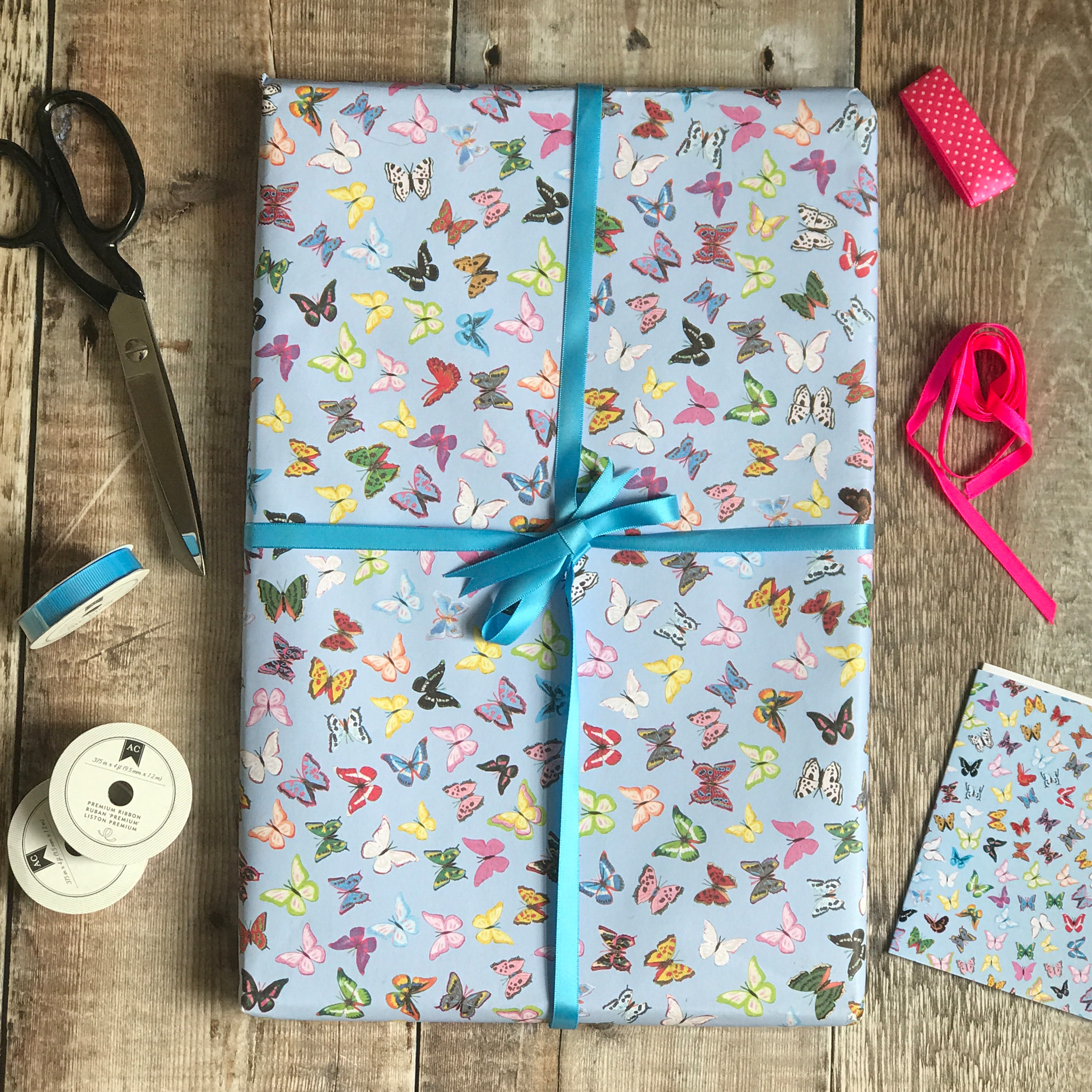WRAPPING PAPER - Butterflies - 5 sheets
