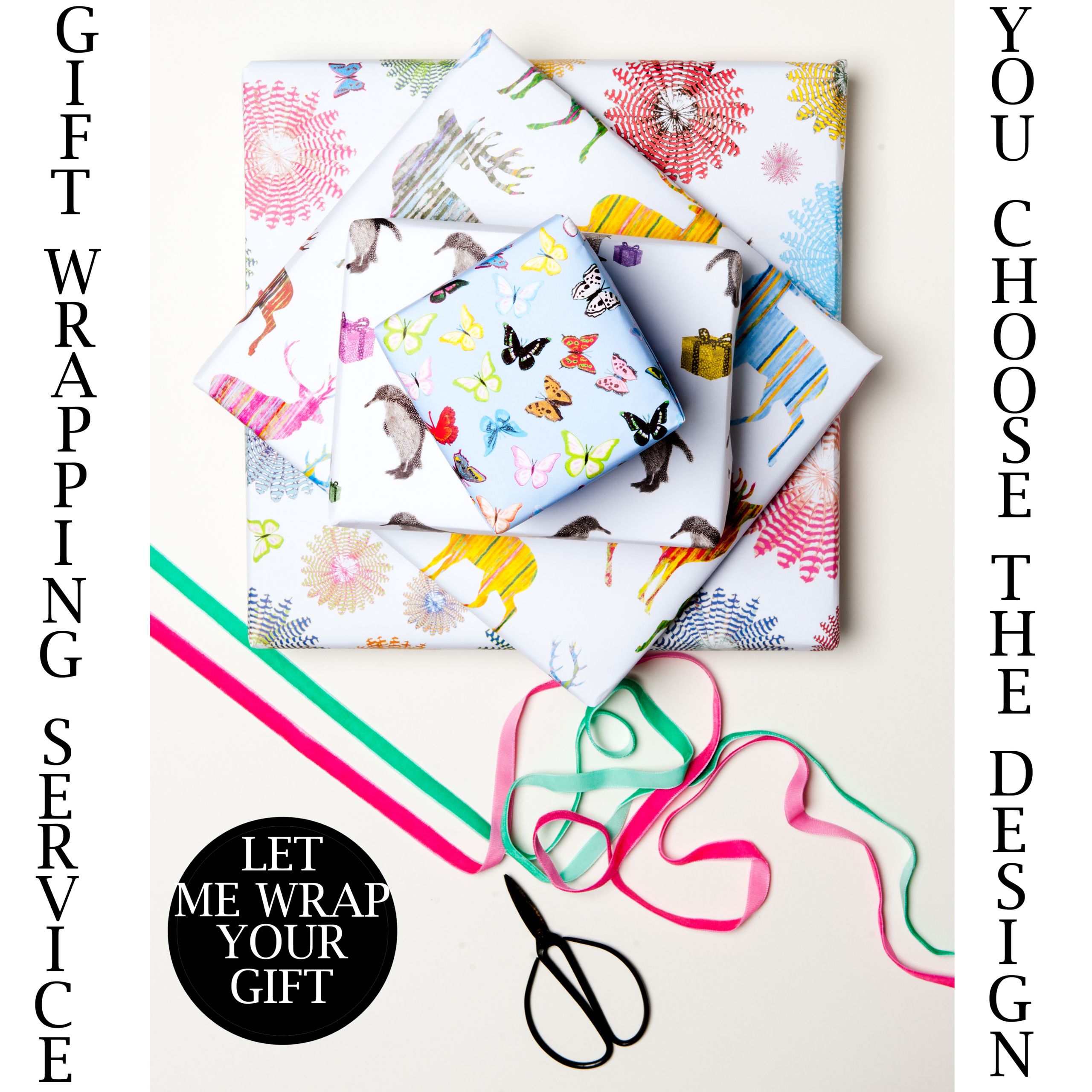 WRAPPING PAPER - GiFT WRAP SERVICE - DESIGN OF YOUR CHOICE