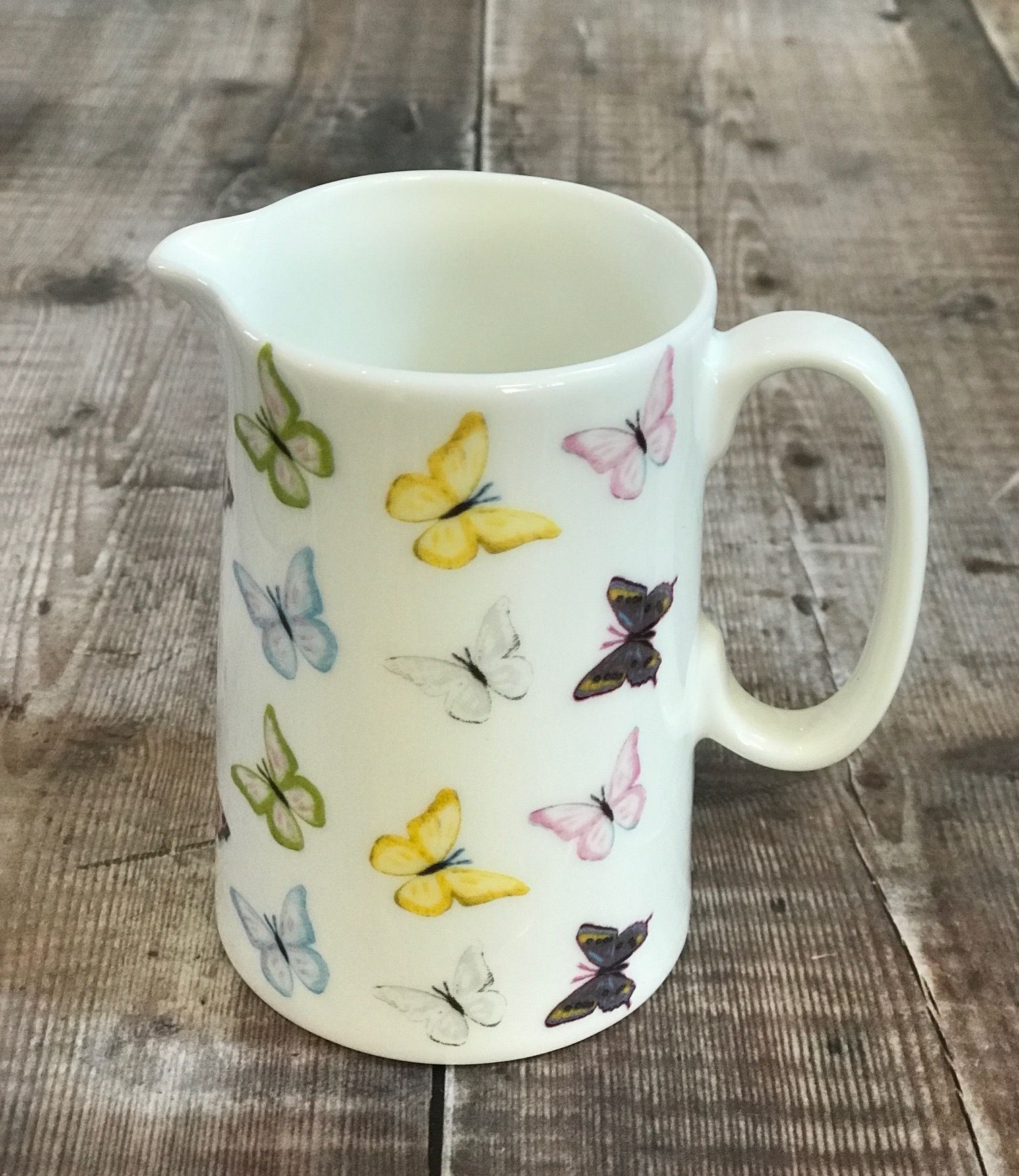 jug size 2 half pint butterflies back