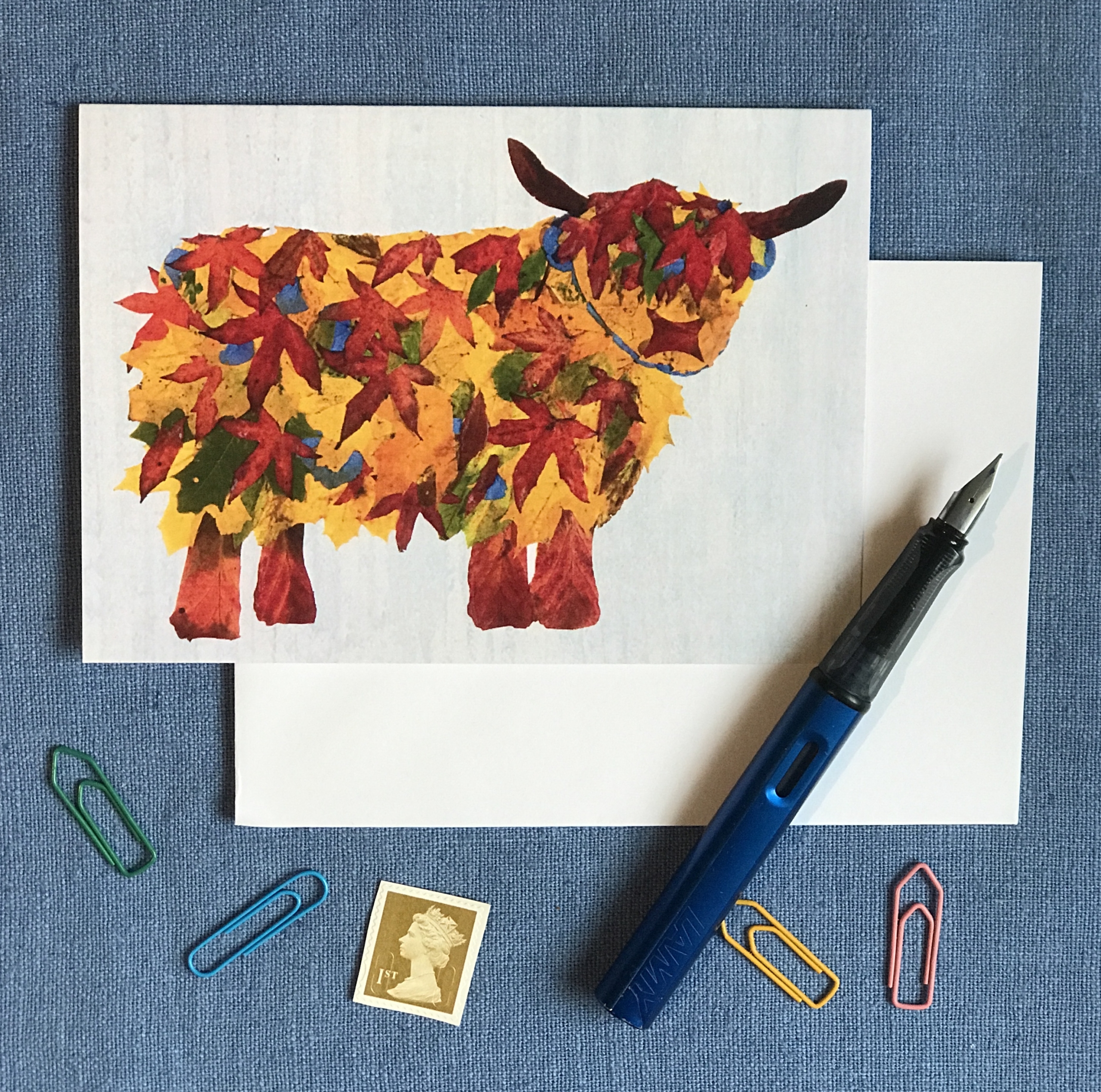 Leaf Highland Cow