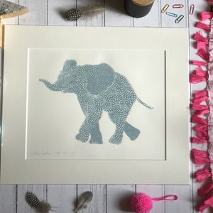Screen Print Edition of 5- Small- Farrow & Ball A Elephant facing left