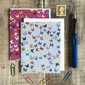 PORTRAIT CARD PACK - Butterflies (mixed) design