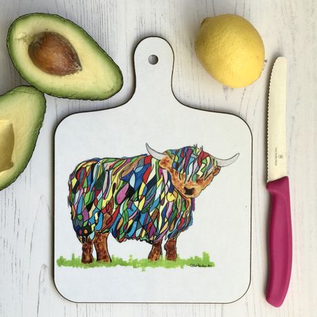 chopping board small bhc cow A