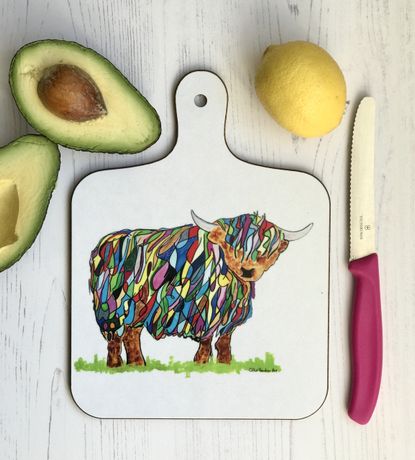 chopping board small bhc cow A chopping board small bhc cow A