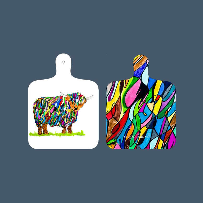 chopping board small bhc front and back