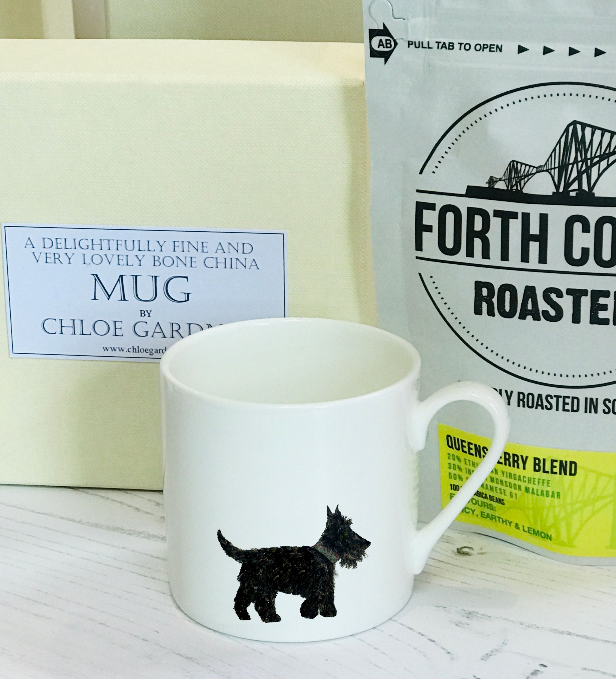 coffee gift set 1 espresso Scottie dog B