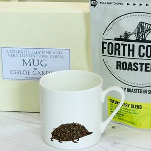 Coffee Gift Set - Hedgehog Espresso Mug (with Coffee)