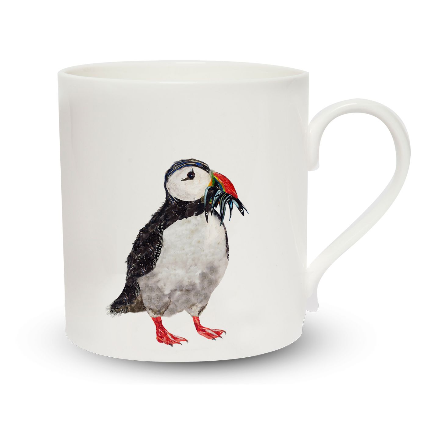 mug espresso puffin with fish