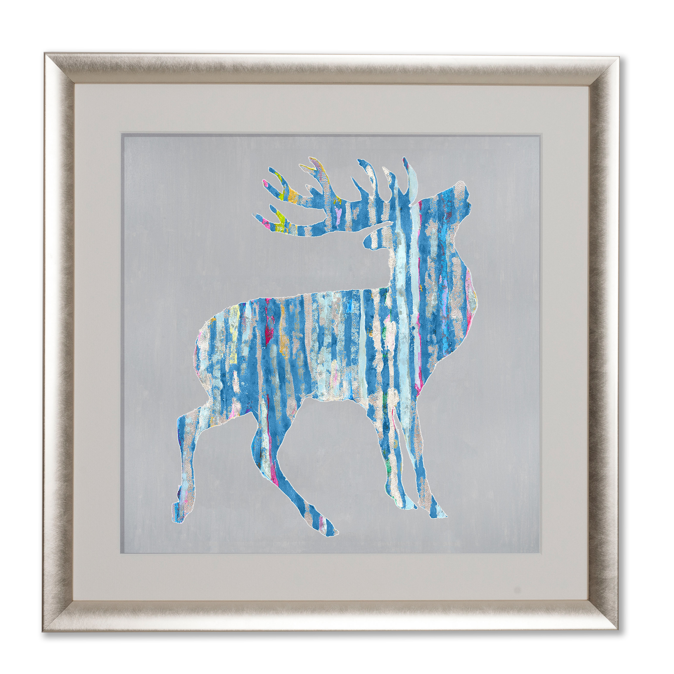 Order a Blue Stag Print - with or without grey