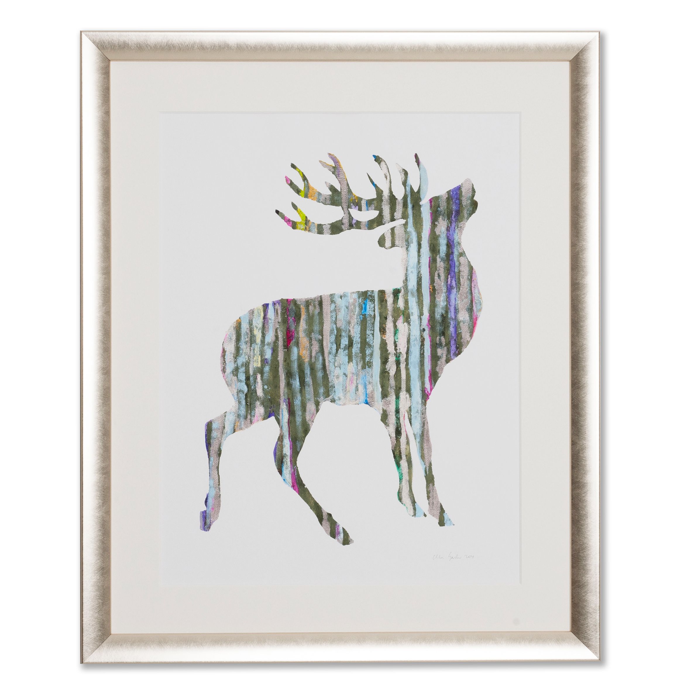 Order a Silver Stag Print - various sizes available