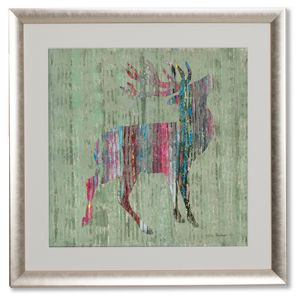 Order a silver Stag in the driech Print - various sizes available
