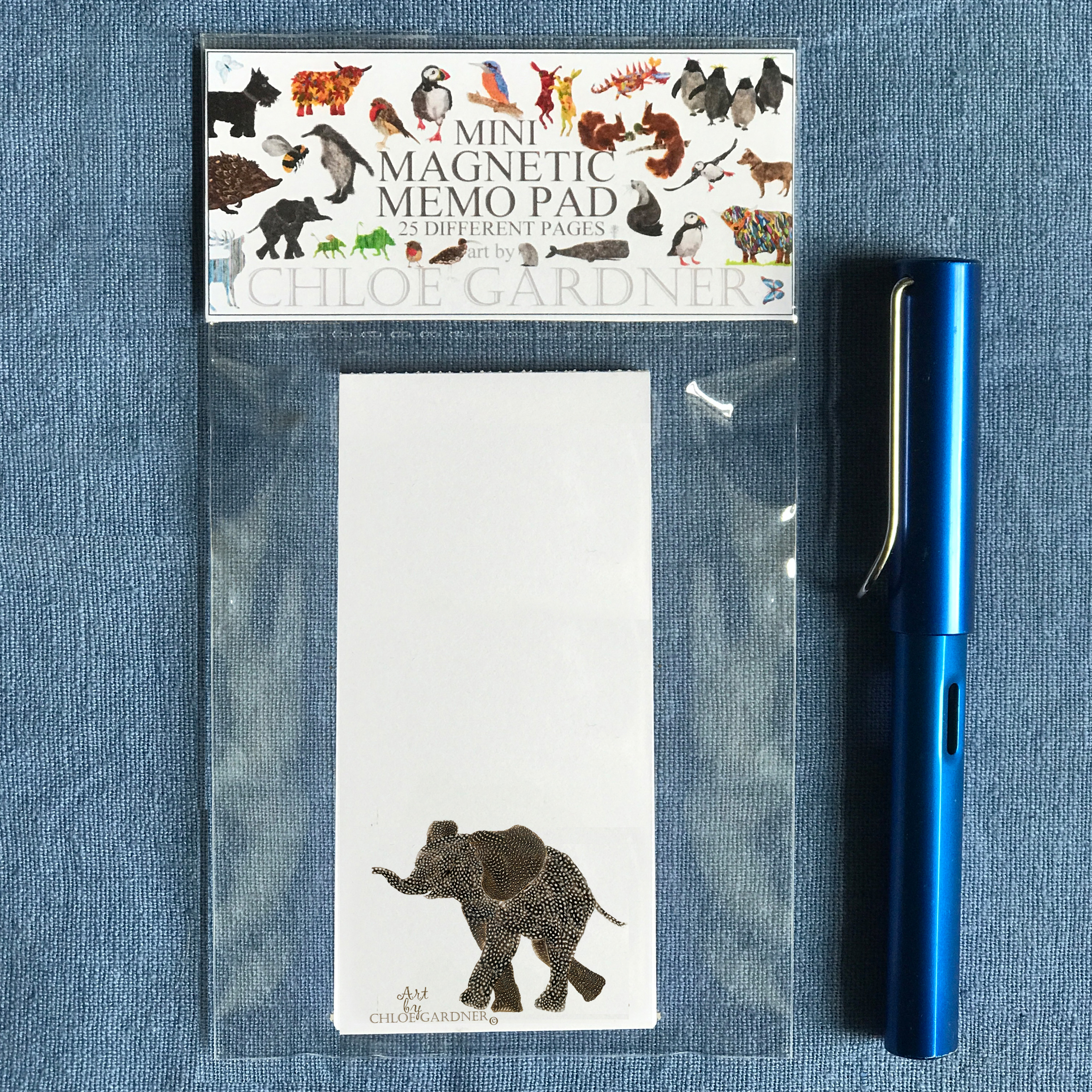 Magnetic Memo Pad- Top sheet elephant Design