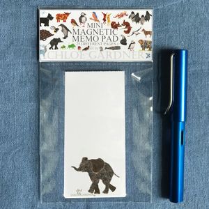 Magnetic Memo Pad- Top sheet elephant Design
