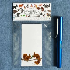 Magnetic Memo Pad- Top sheet Squirrel Design