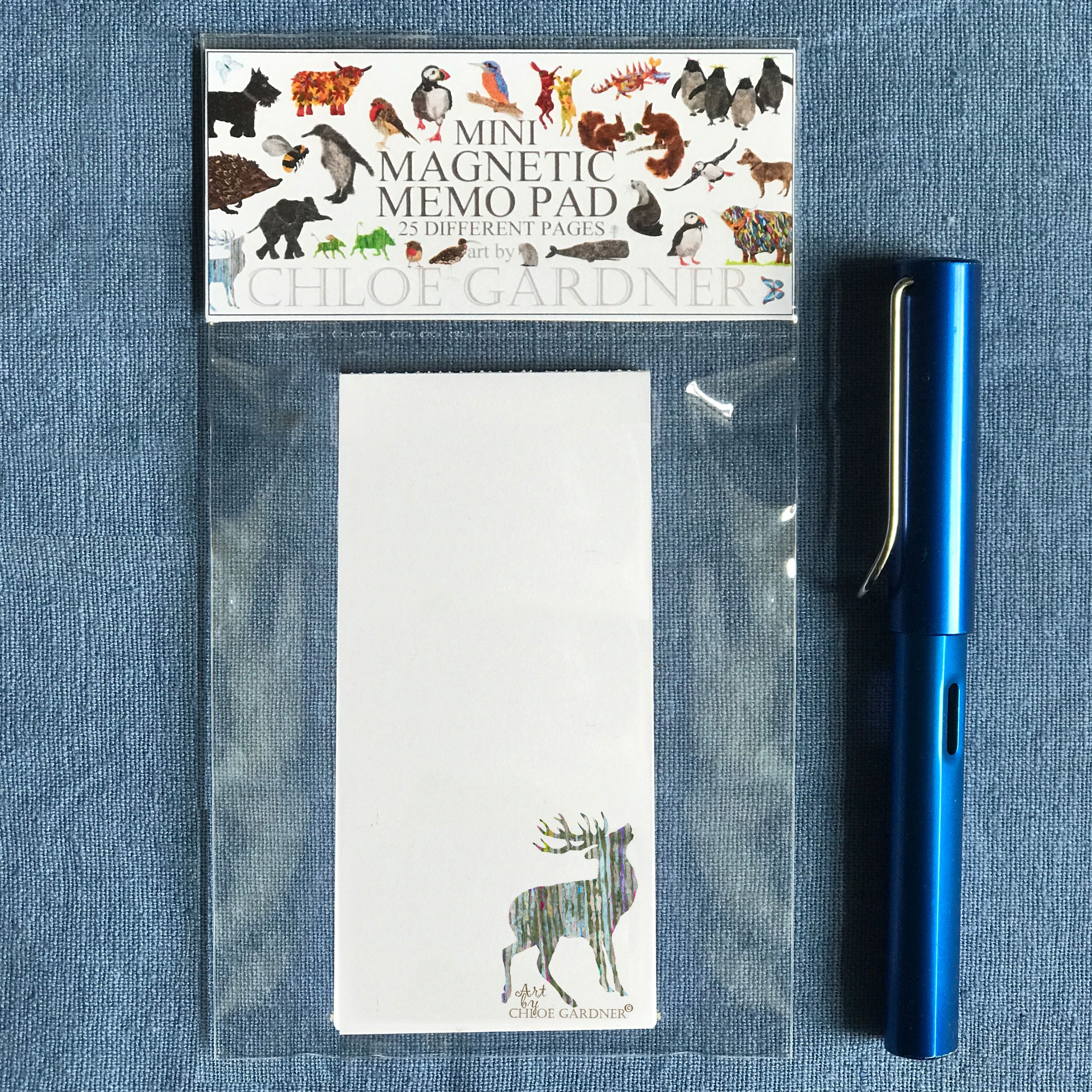 Magnetic Memo Pad- Top sheet Stag Design