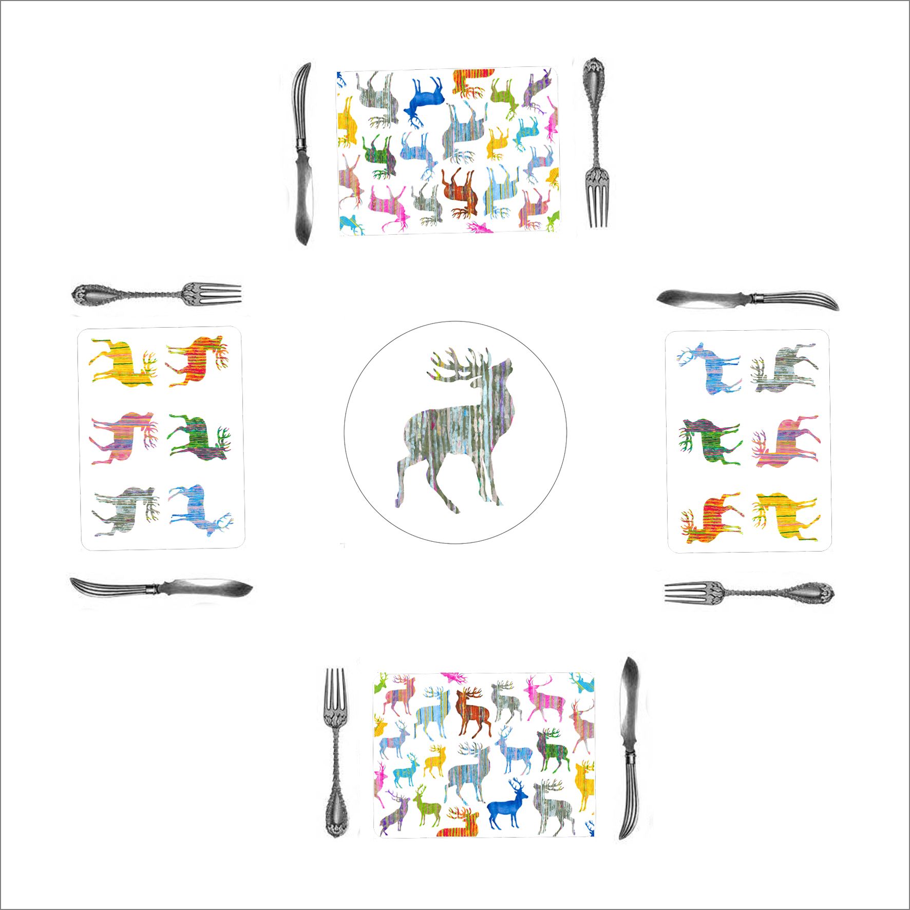 stag set on table