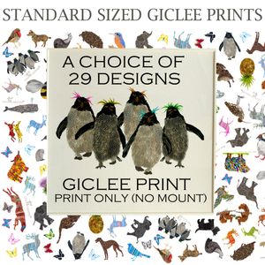 UNFRAMED SQUARE GICLEE Print - NO MOUNT - SMALL - VARIOUS DESIGNS