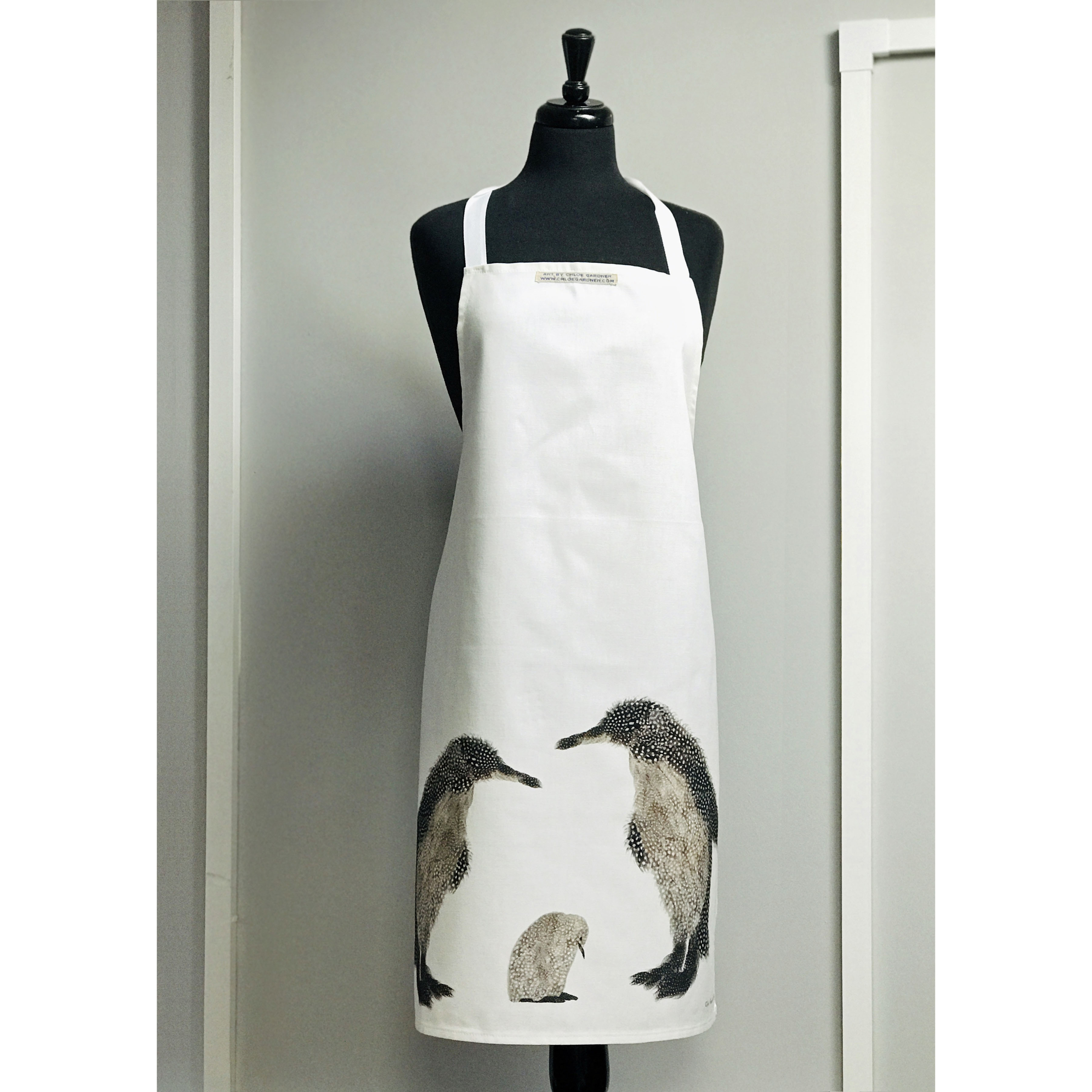 APRON - Penguin with Baby