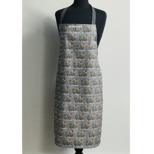 APRON - Bright Highland Cow on Grey