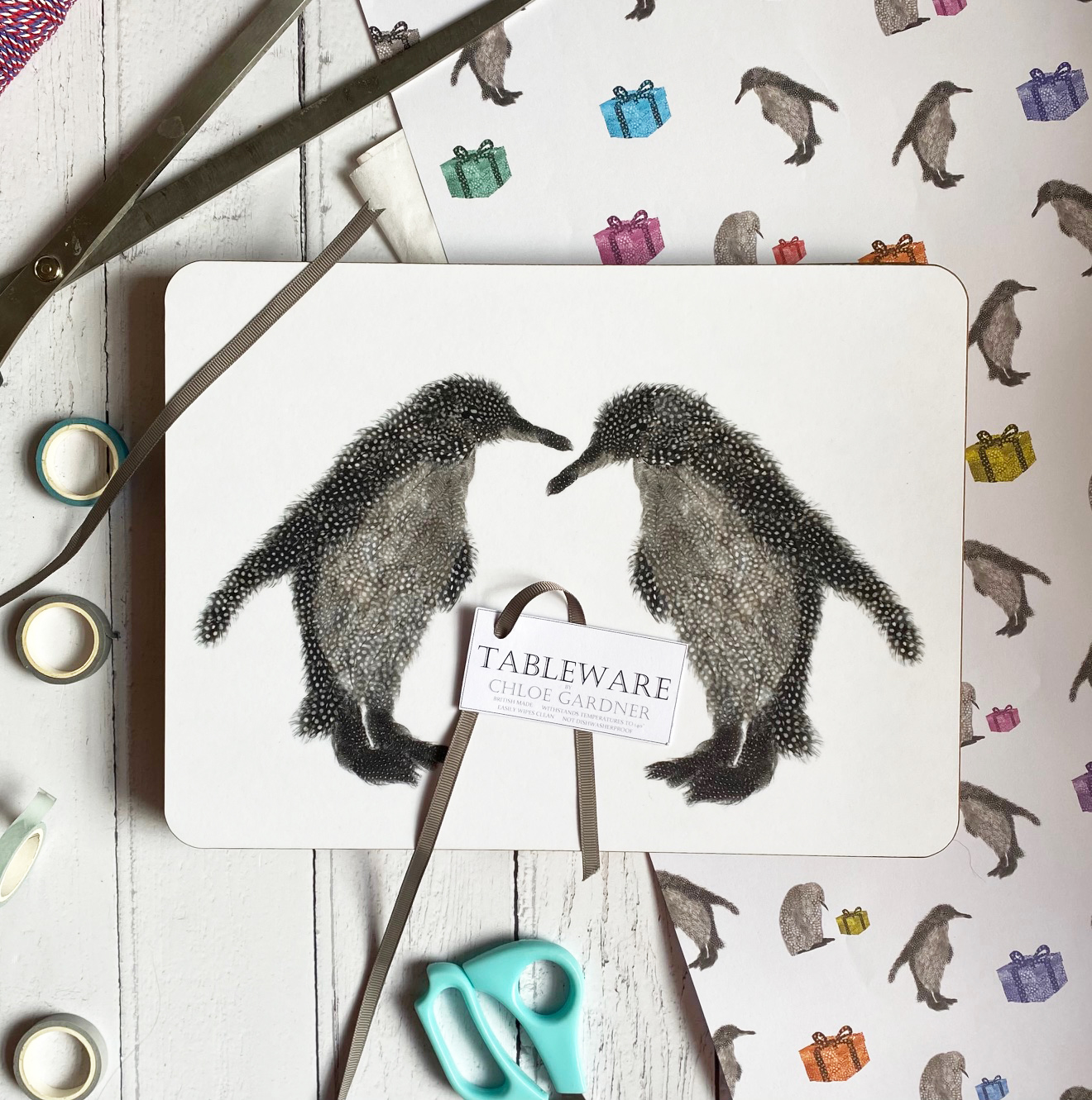 penguin pair mats