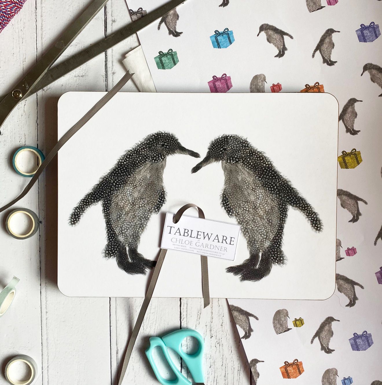 penguin pair mats